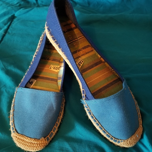 Limited Edition Shoes - Summer blue canvas espadrilles